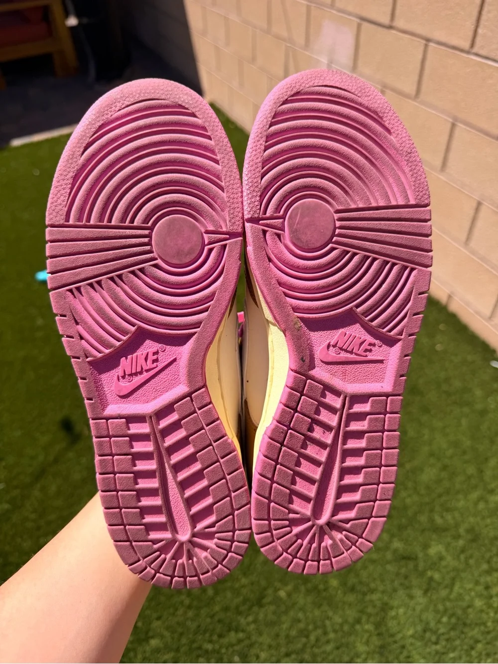 Nike Dunk Low SE “Just Do It” Bronzine Pink Women’s 8.5 FD8683-700